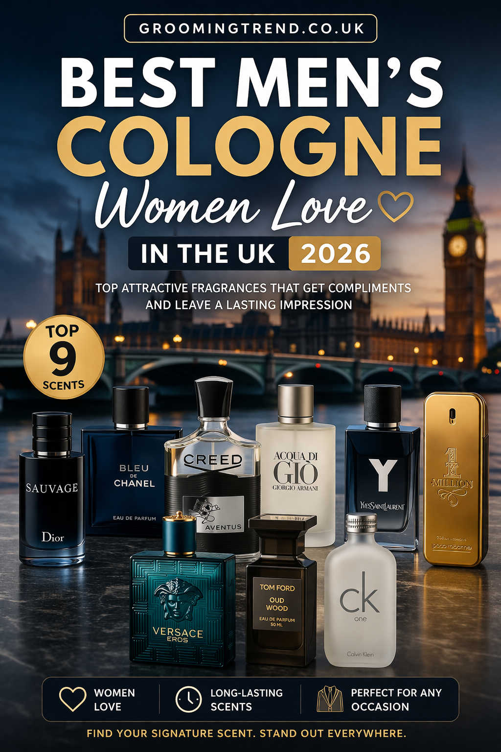 Best Men’s Cologne Women Love in the UK 2026