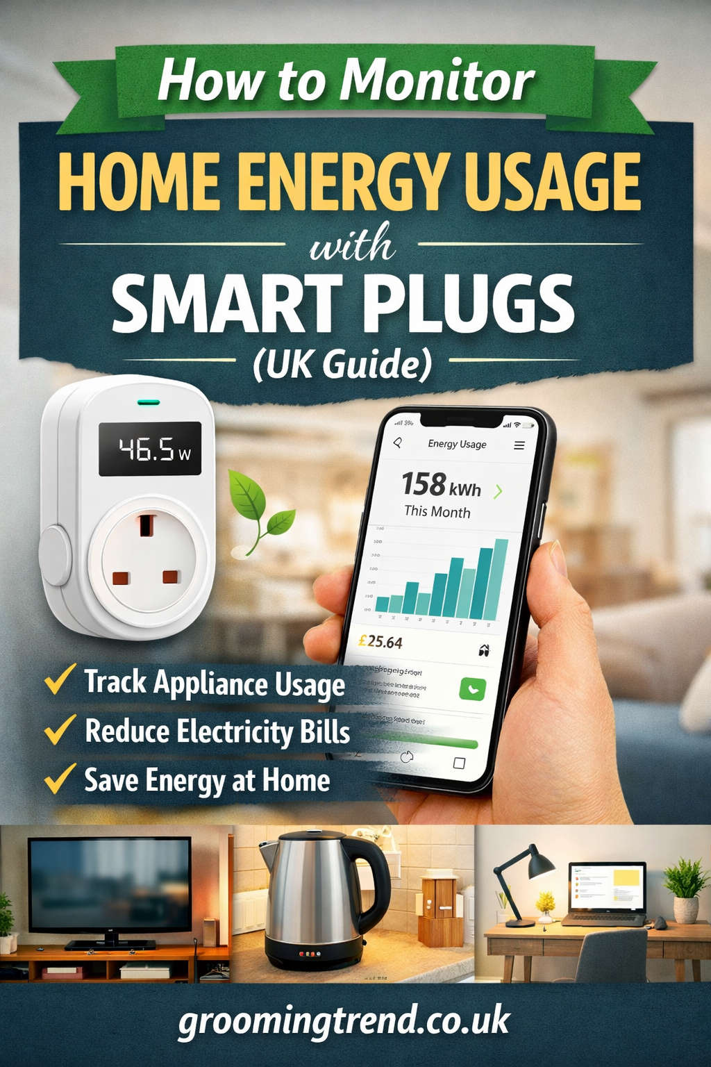 Monitor home energy usage with smart plugs UK
